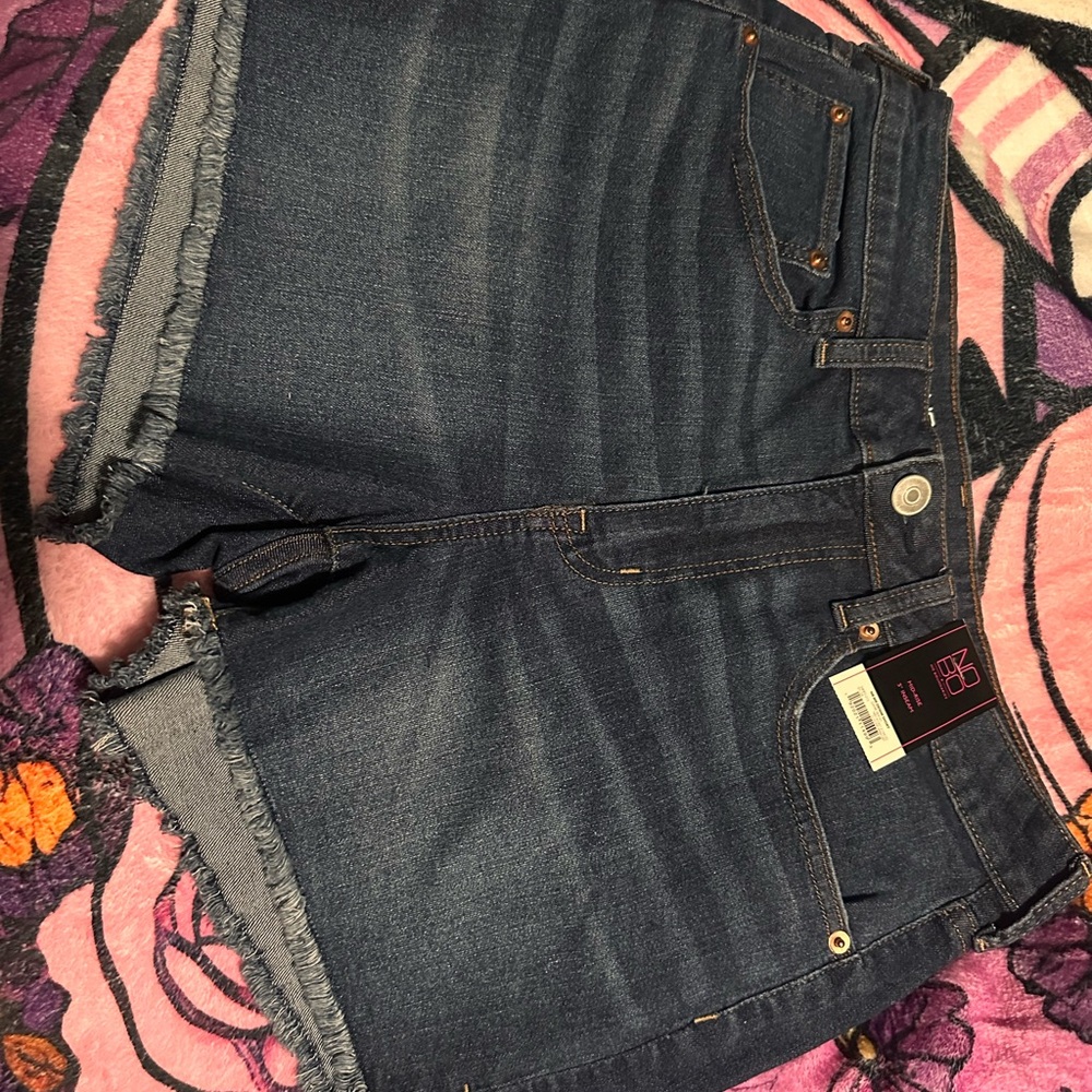No Boundaries Dark Blue Jean Shorts